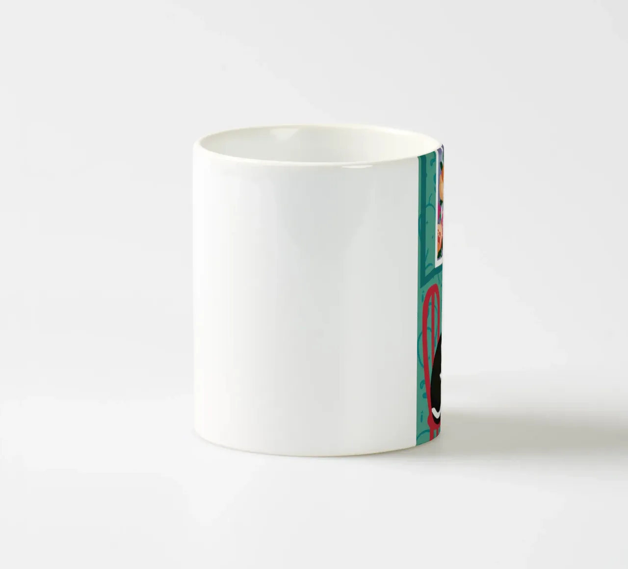 Cat Window Table ceramic mug by Flock Reverie