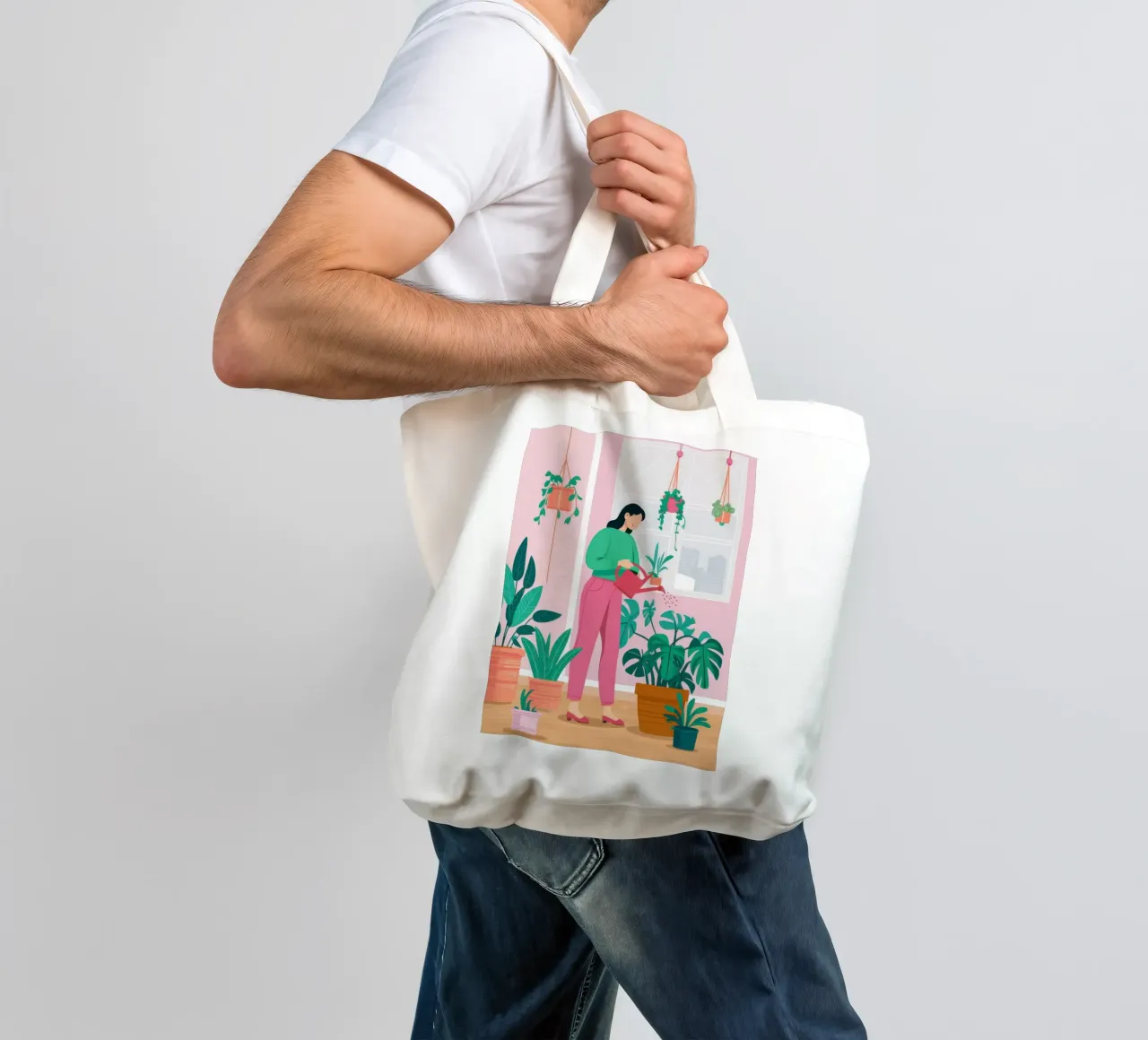 Guardian of the Greens tote bag by Ink Pulse