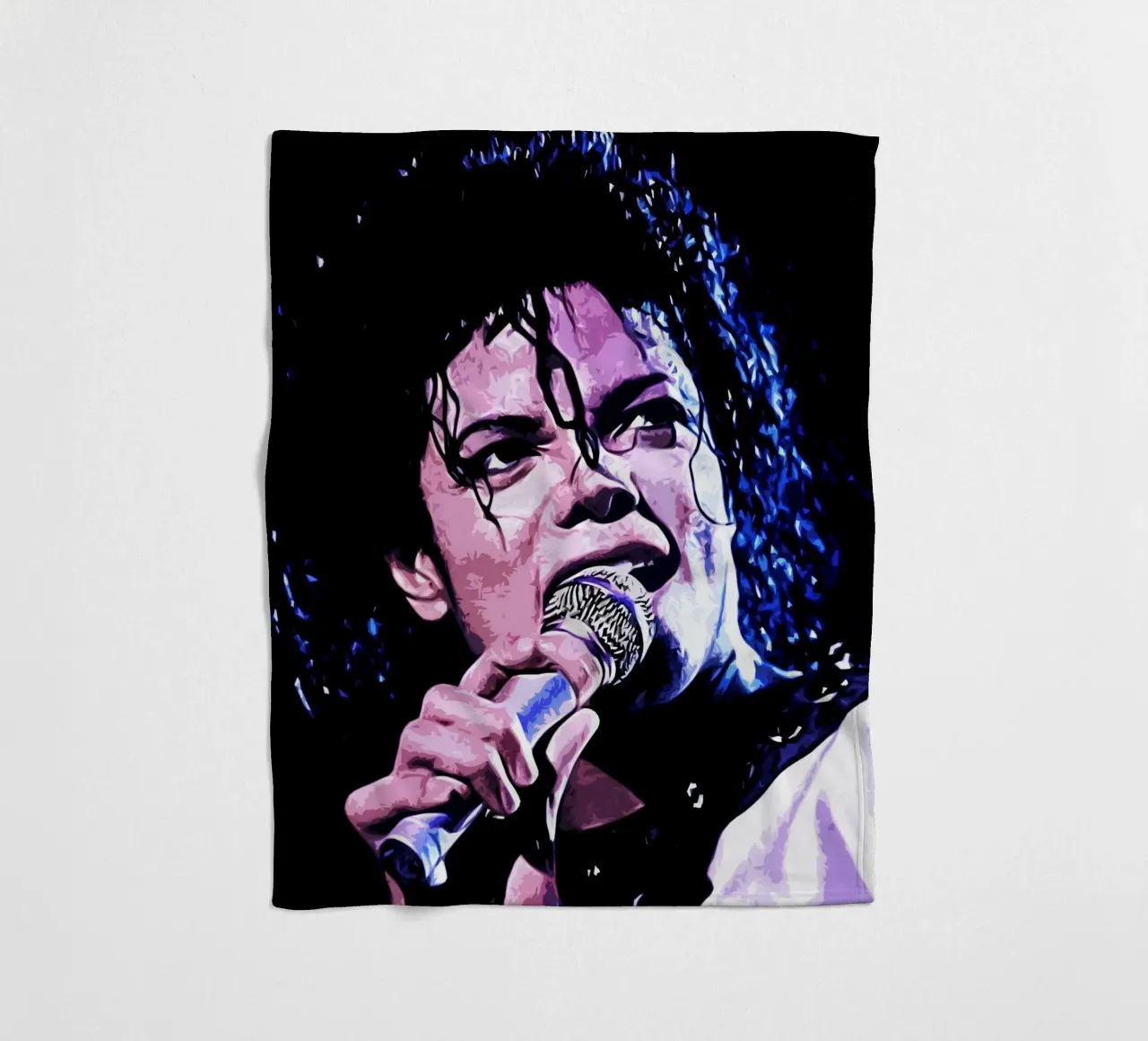 Michael Jackson king of pop music 31 Art Print fleece blanket by music soul