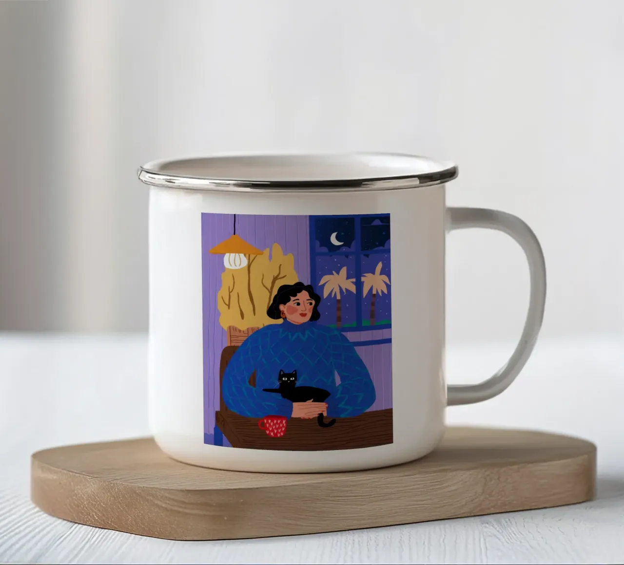 Compagni di ronda notturna tazza in smalto da Mythy Brush