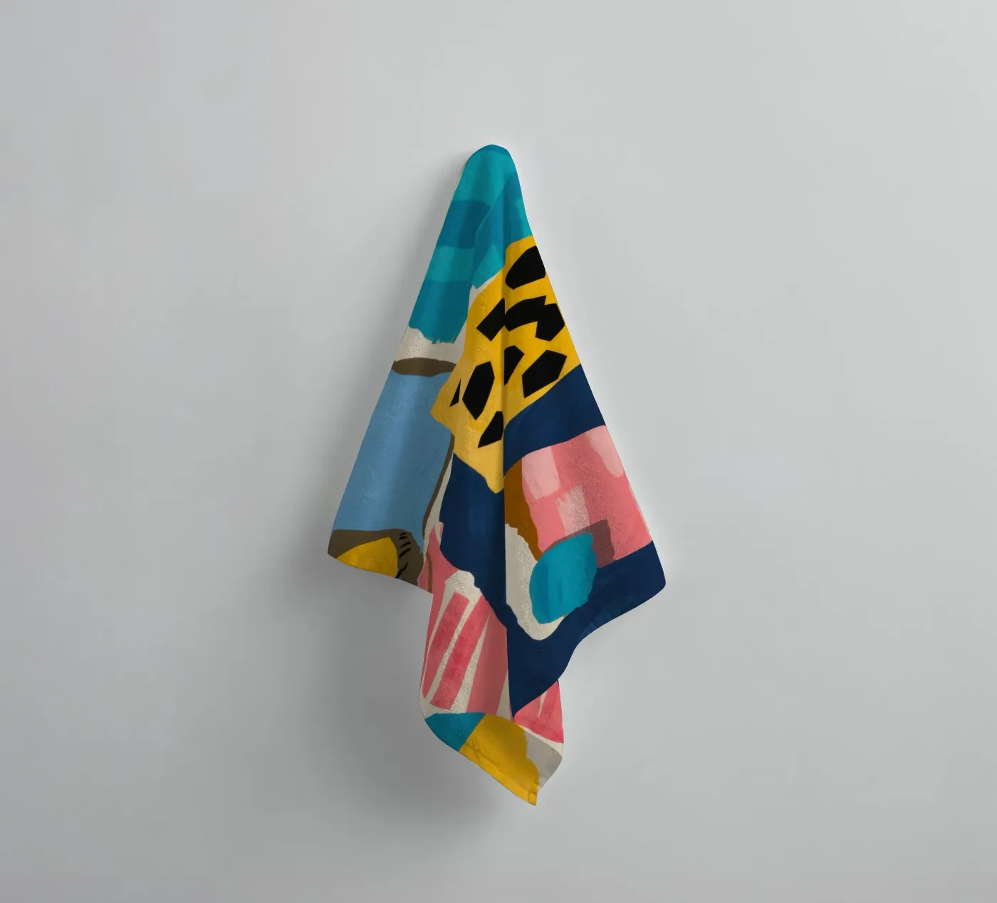 Leopard Abstract Collage towel by Prism Ritual