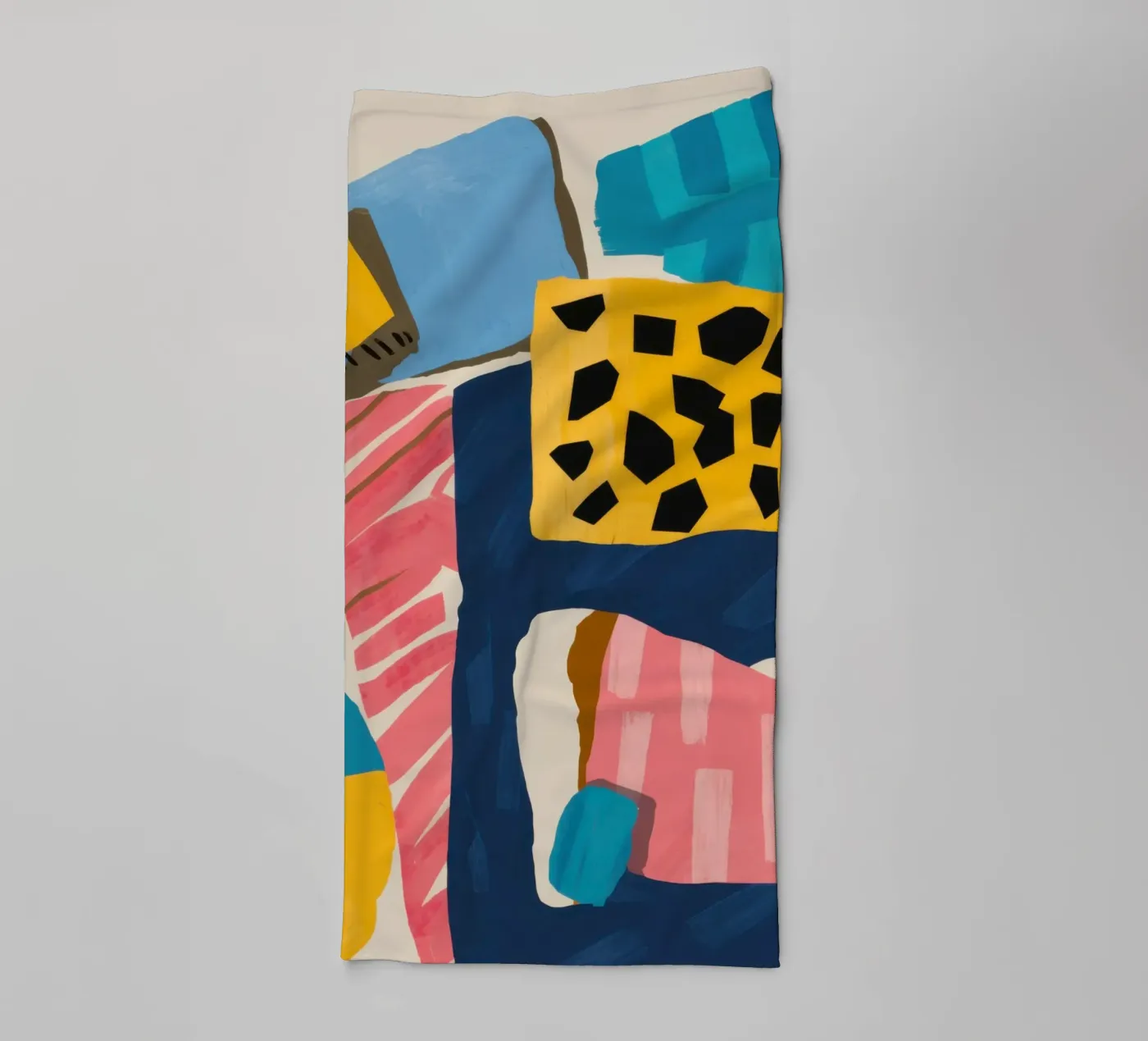 Leopard Abstract Collage towel by Prism Ritual