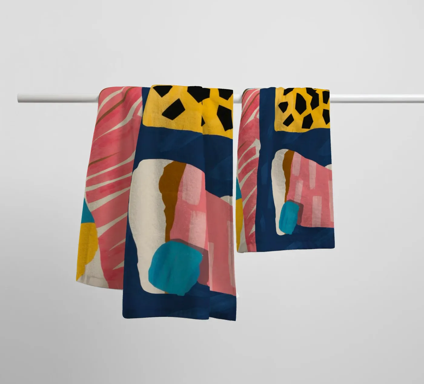 Leopard Abstract Collage towel by Prism Ritual