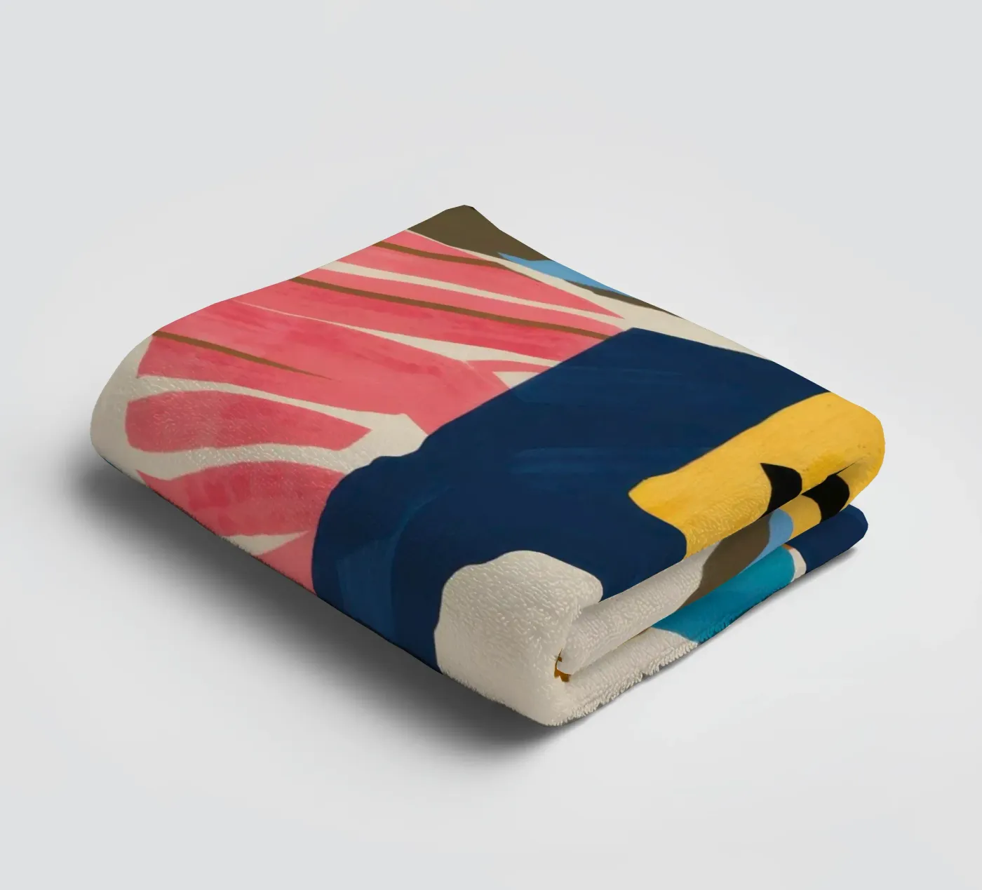 Leopard Abstract Collage towel by Prism Ritual