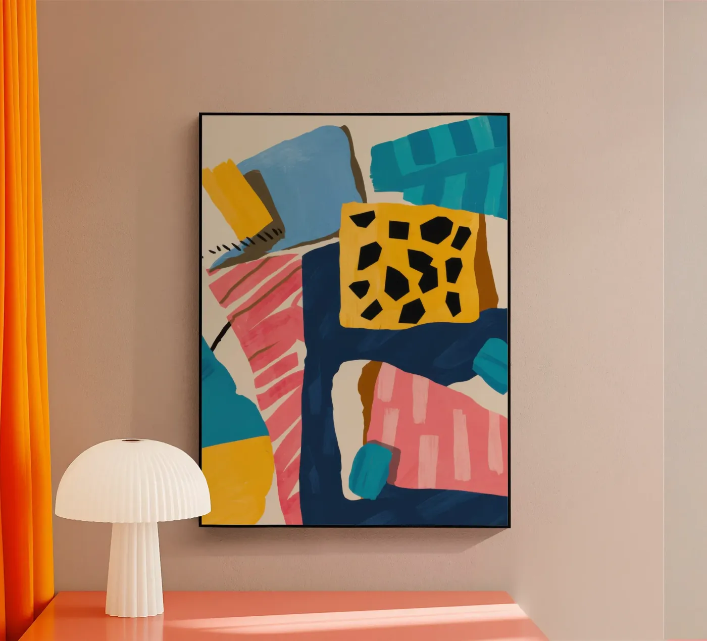 Leopard Abstract Collage plexiglas de Prism Ritual