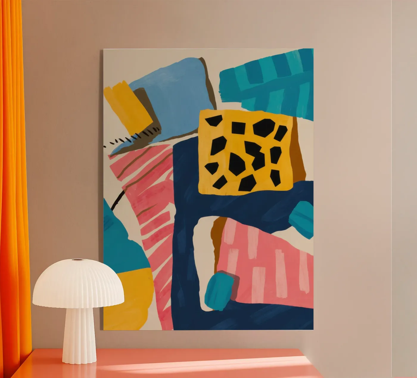 Leopard Abstract Collage plexiglas de Prism Ritual