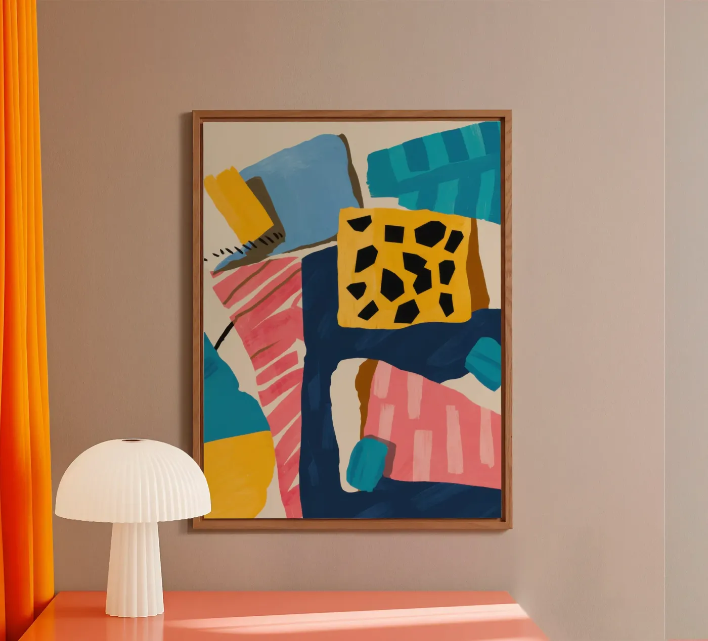 Leopard Abstract Collage forex plate by Prism Ritual