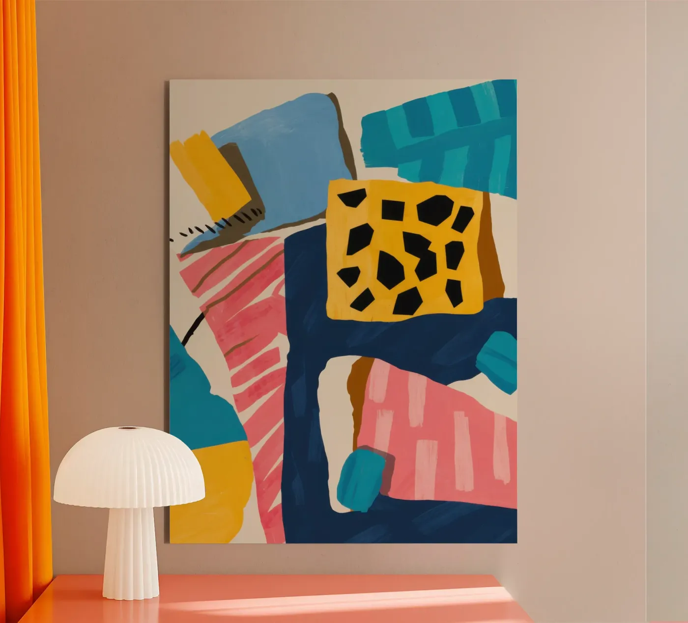 Leopard Abstract Collage forex plate by Prism Ritual