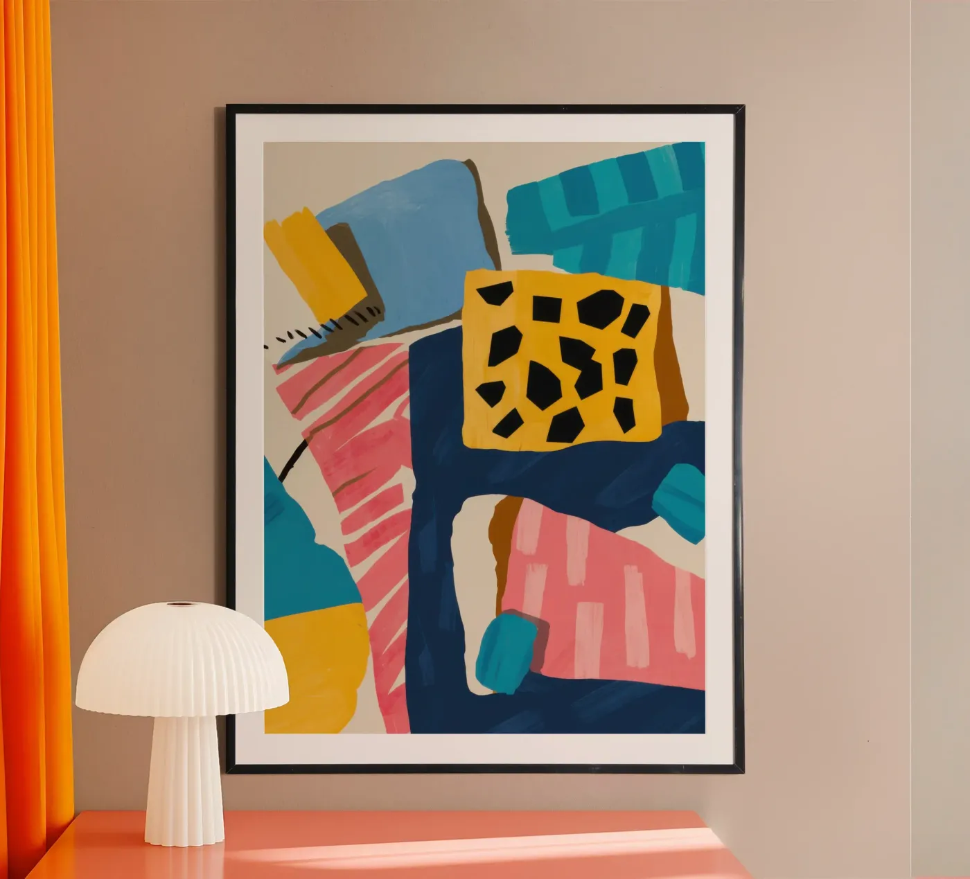 Leopard Abstract Collage poster by Prism Ritual