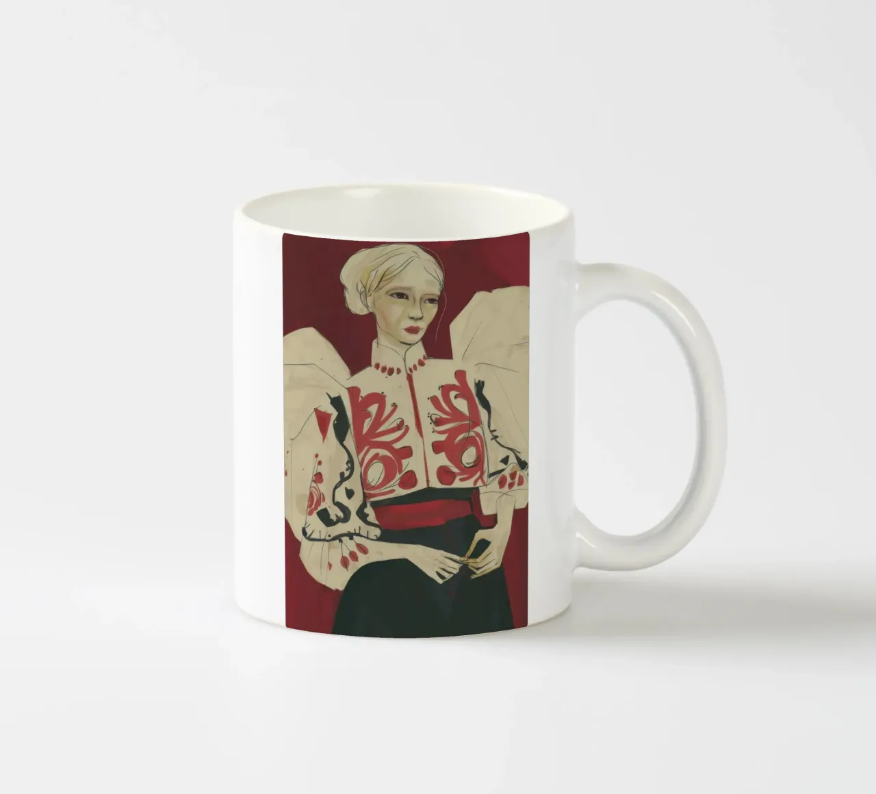Camicetta ornata Poise tazza in ceramica da Flock Reverie