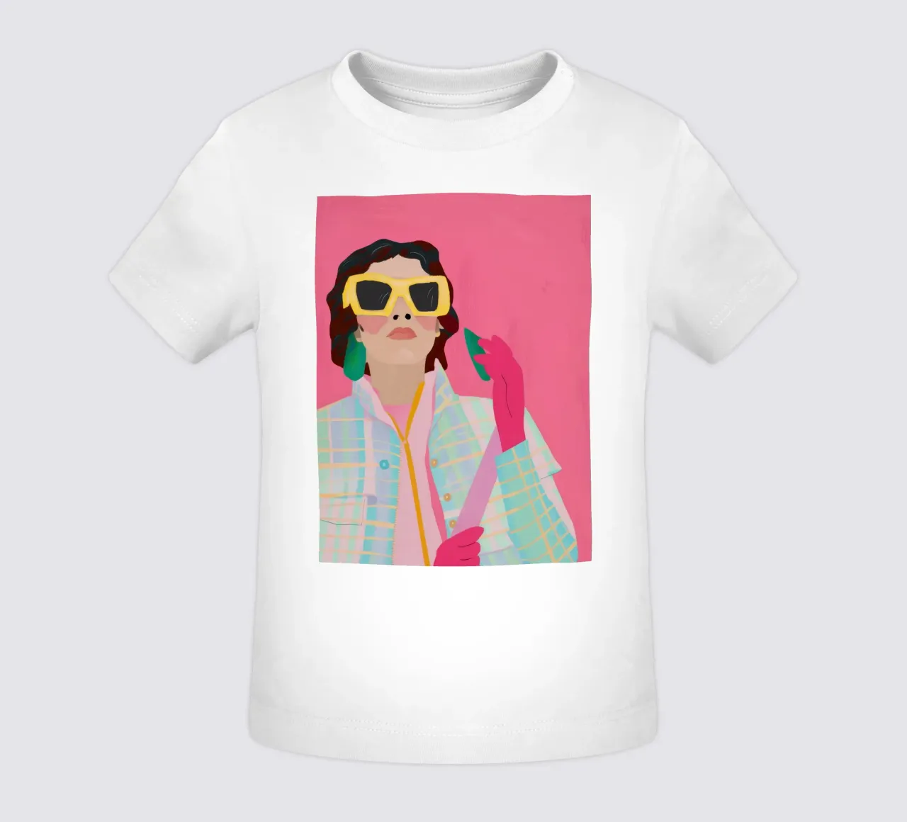 Rouge à lèvres Pop Art Flash t-shirt pour bébé de Giant Foxs