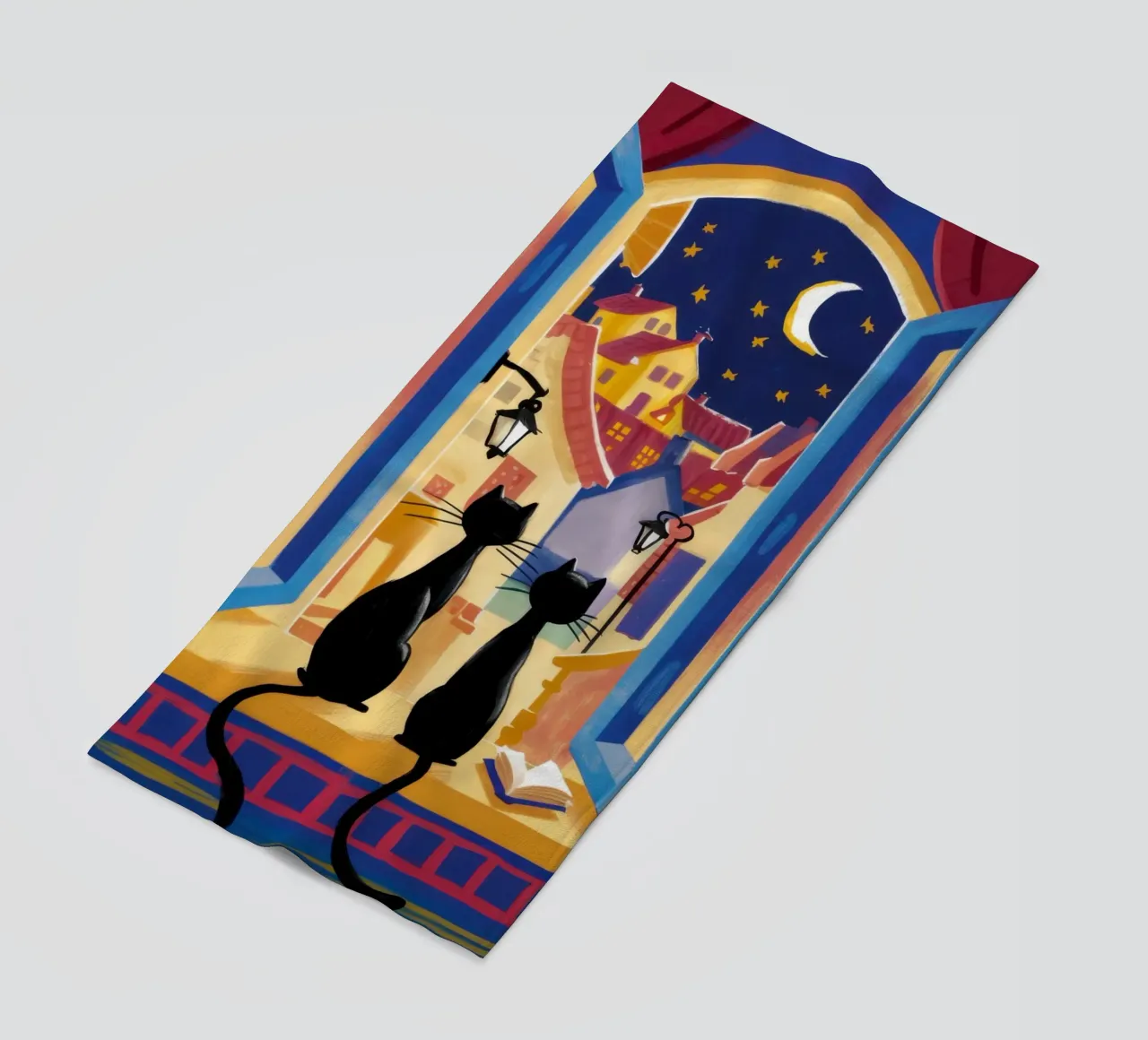 Osservatori di finestre gotiche telo mare da Ink Pulse