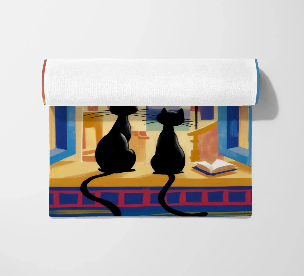 Osservatori di finestre gotiche telo mare da Ink Pulse