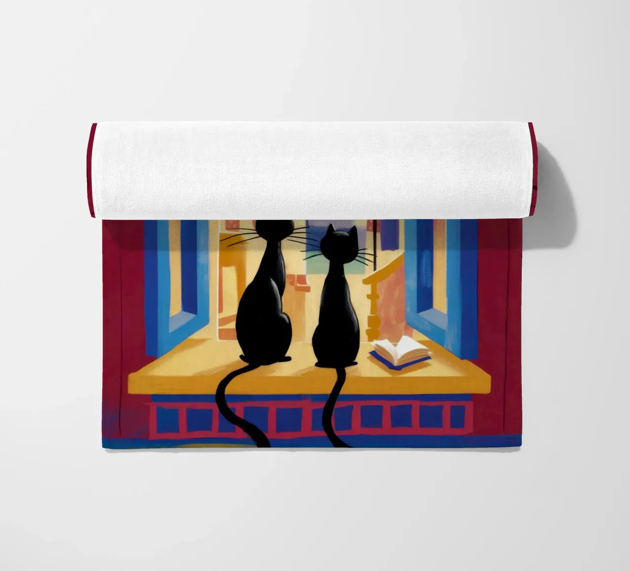 Osservatori di finestre gotiche telo mare da Ink Pulse