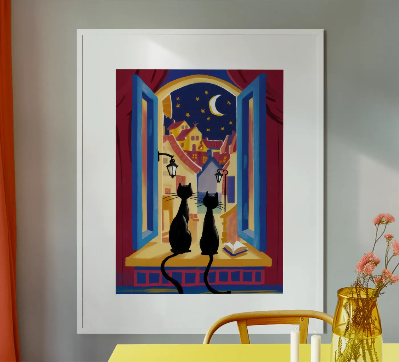 Gothic Window Observers poster da Ink Pulse