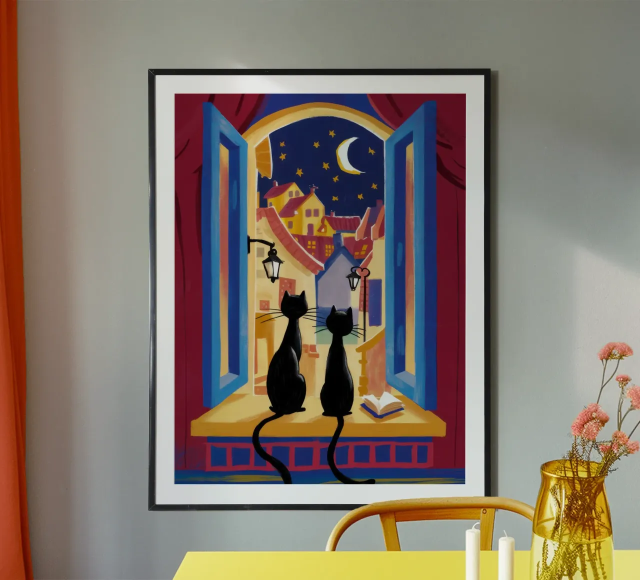 Gothic Window Observers poster by Ink Pulse