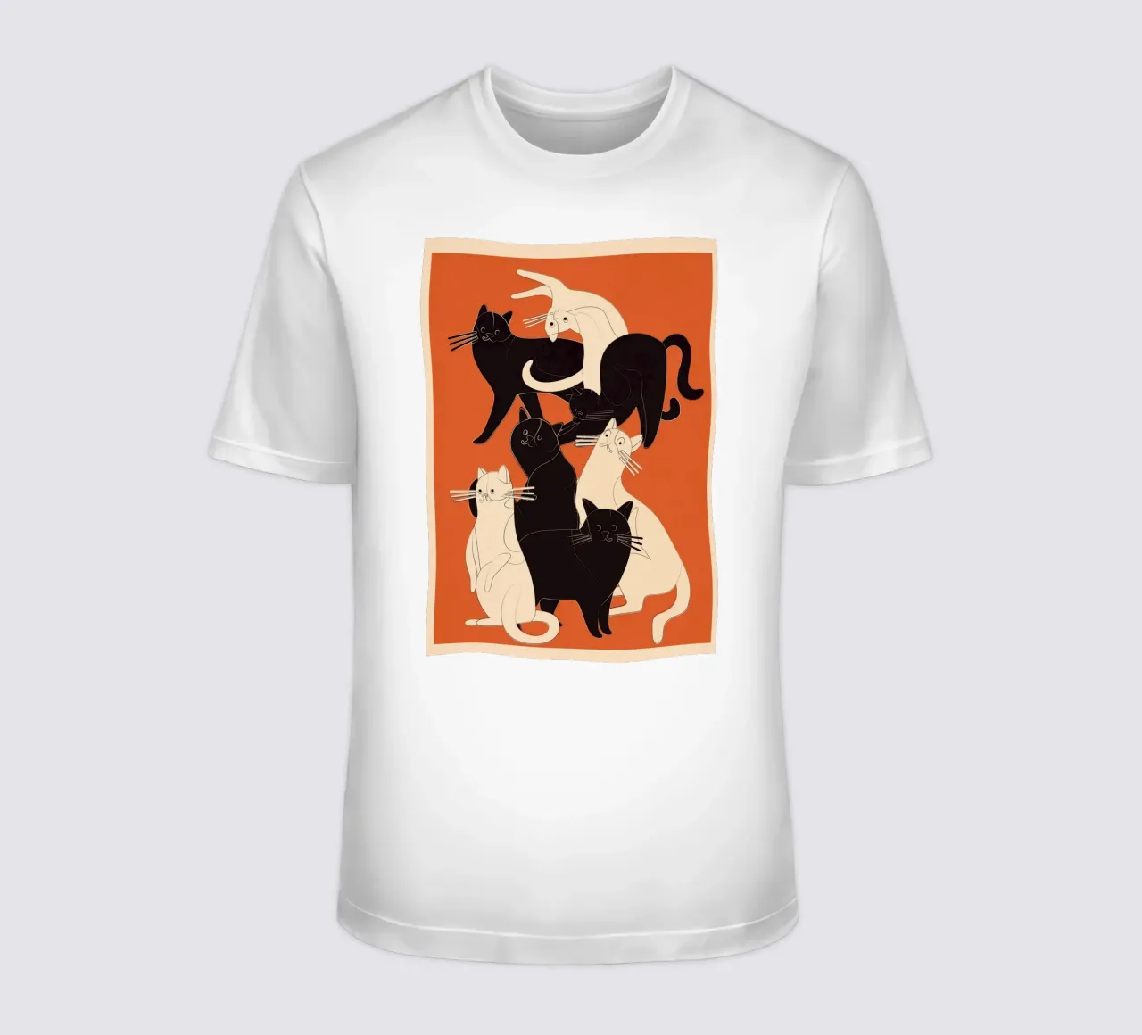 Minimal Abstract Cats 2 t-shirt da cityart