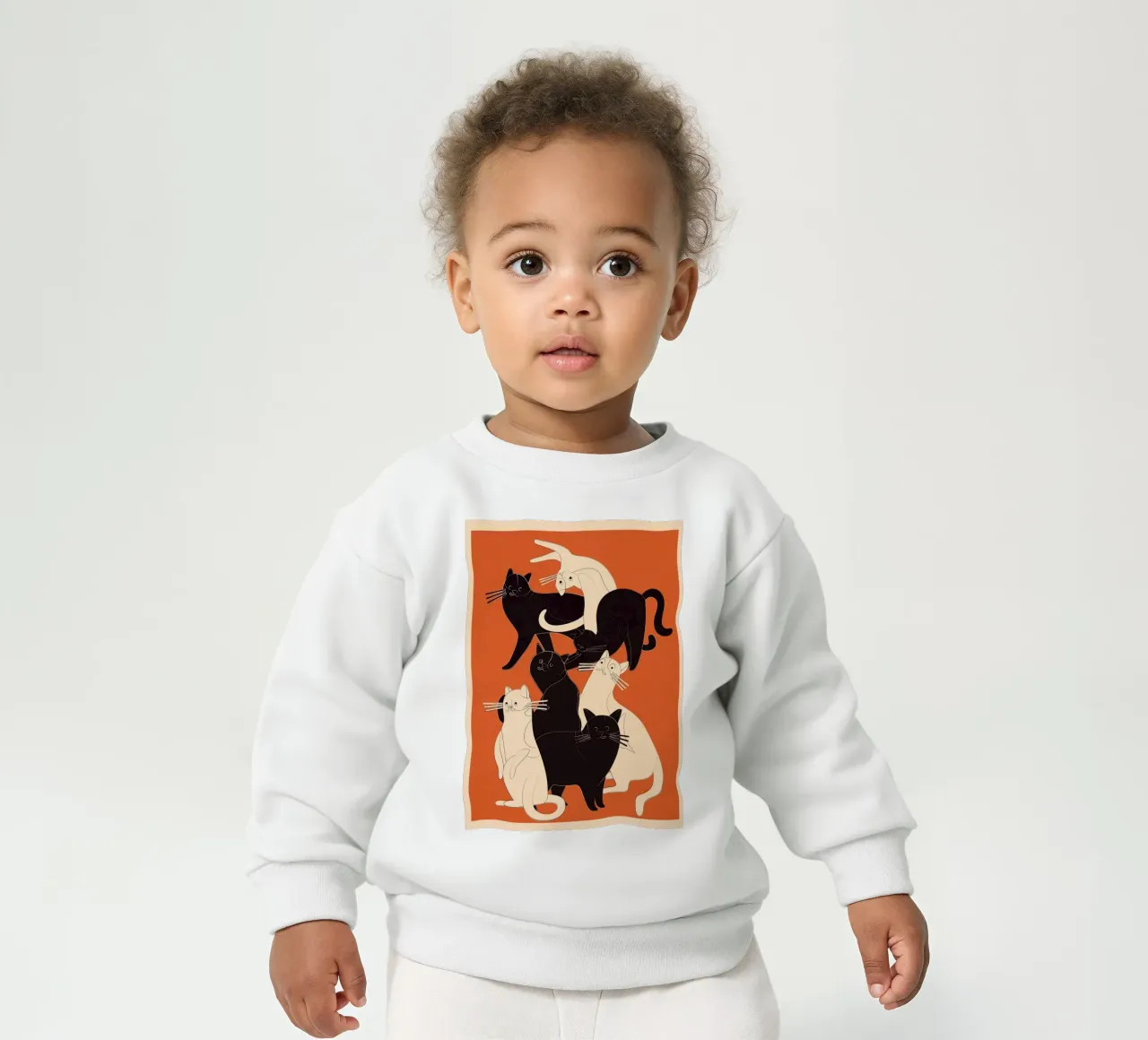 Minimal Abstract Cats 2 felpa neonato da cityart