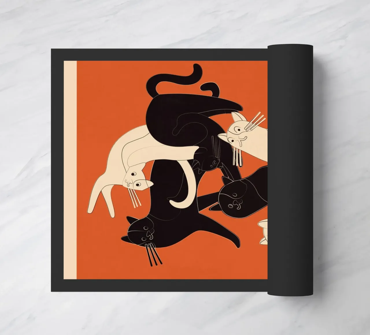 Minimal Abstract Cats 2 zerbino da cityart