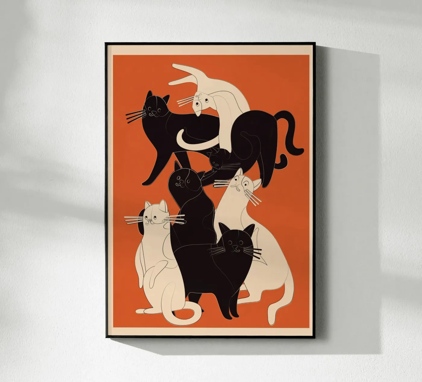 Minimal Abstract Cats 2 plexiglass da cityart