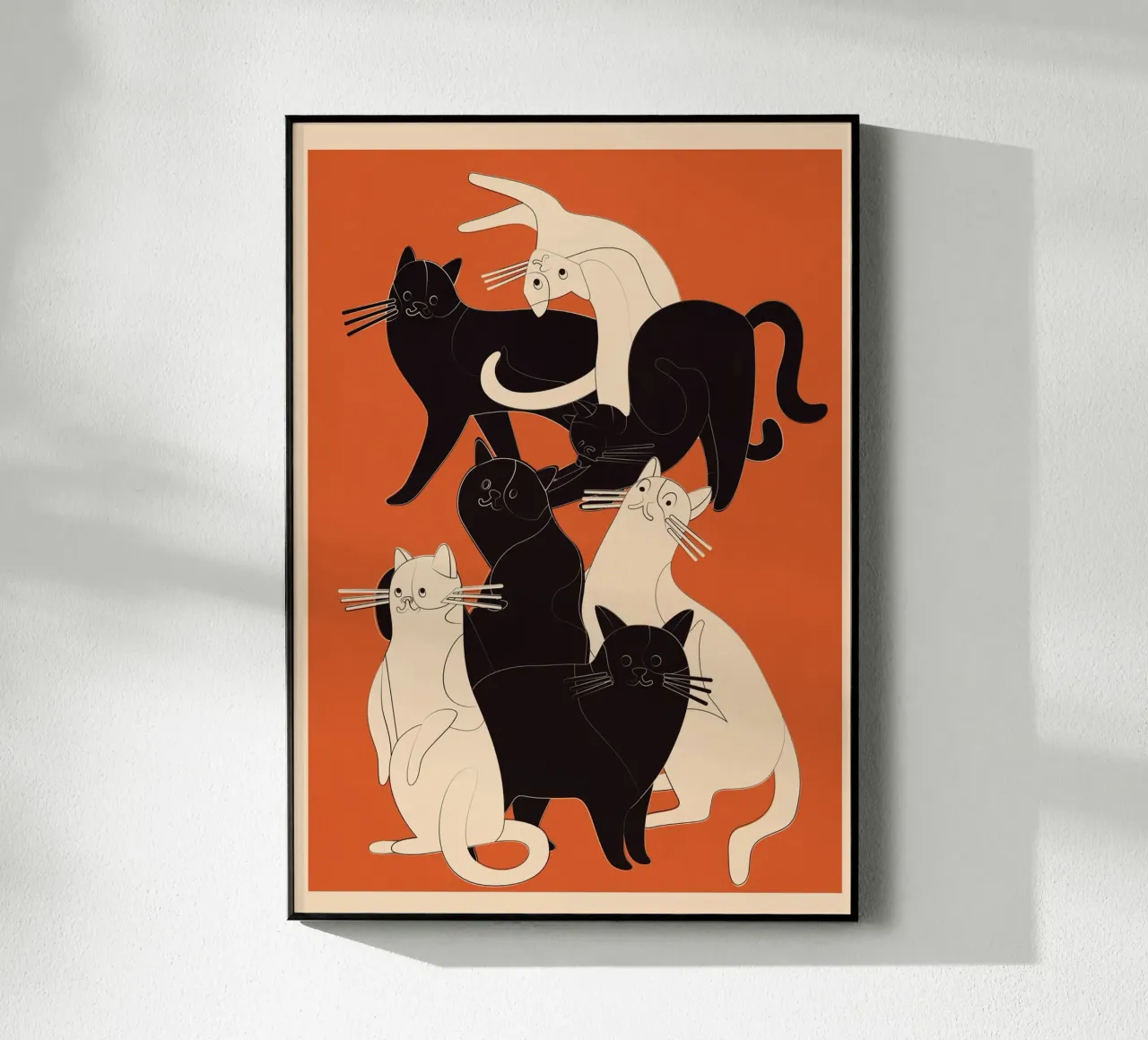 Minimal Abstract Cats 2 plexiglass da cityart