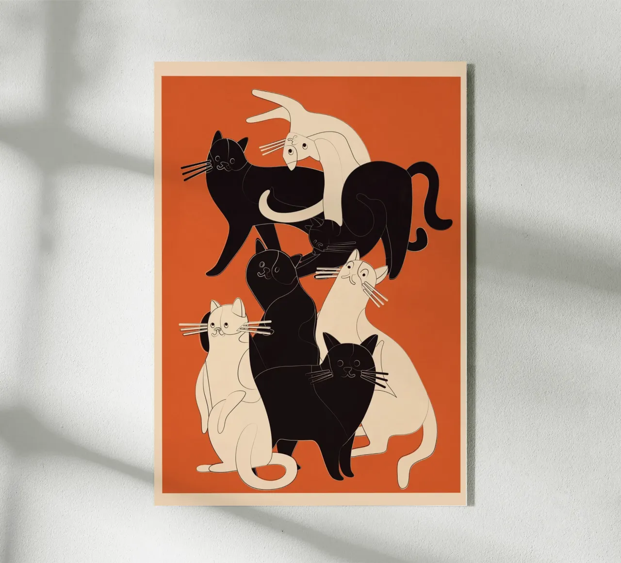 Minimal Abstract Cats 2 plexiglass da cityart