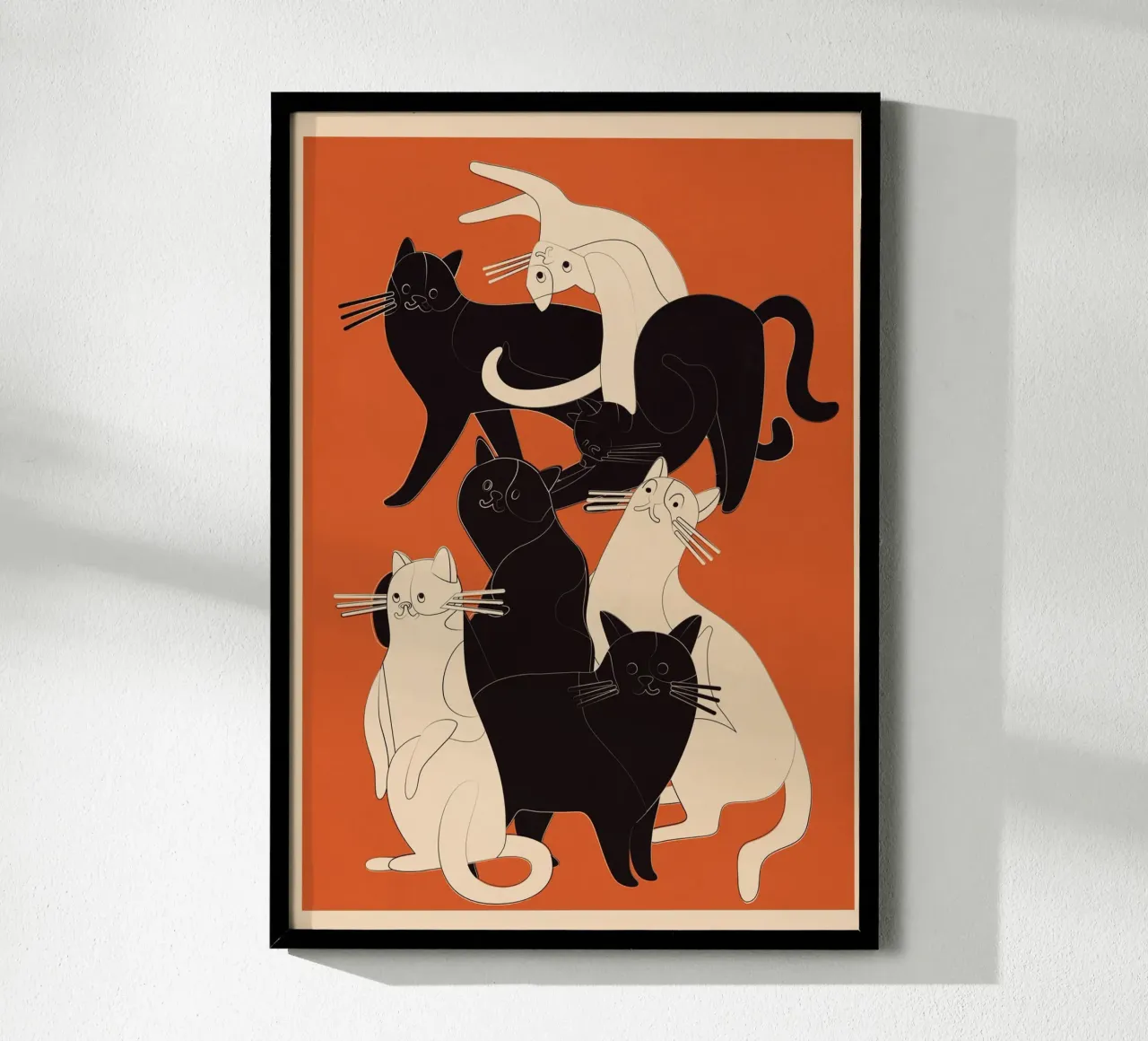 Minimal Abstract Cats 2 carta hahnemühle da cityart