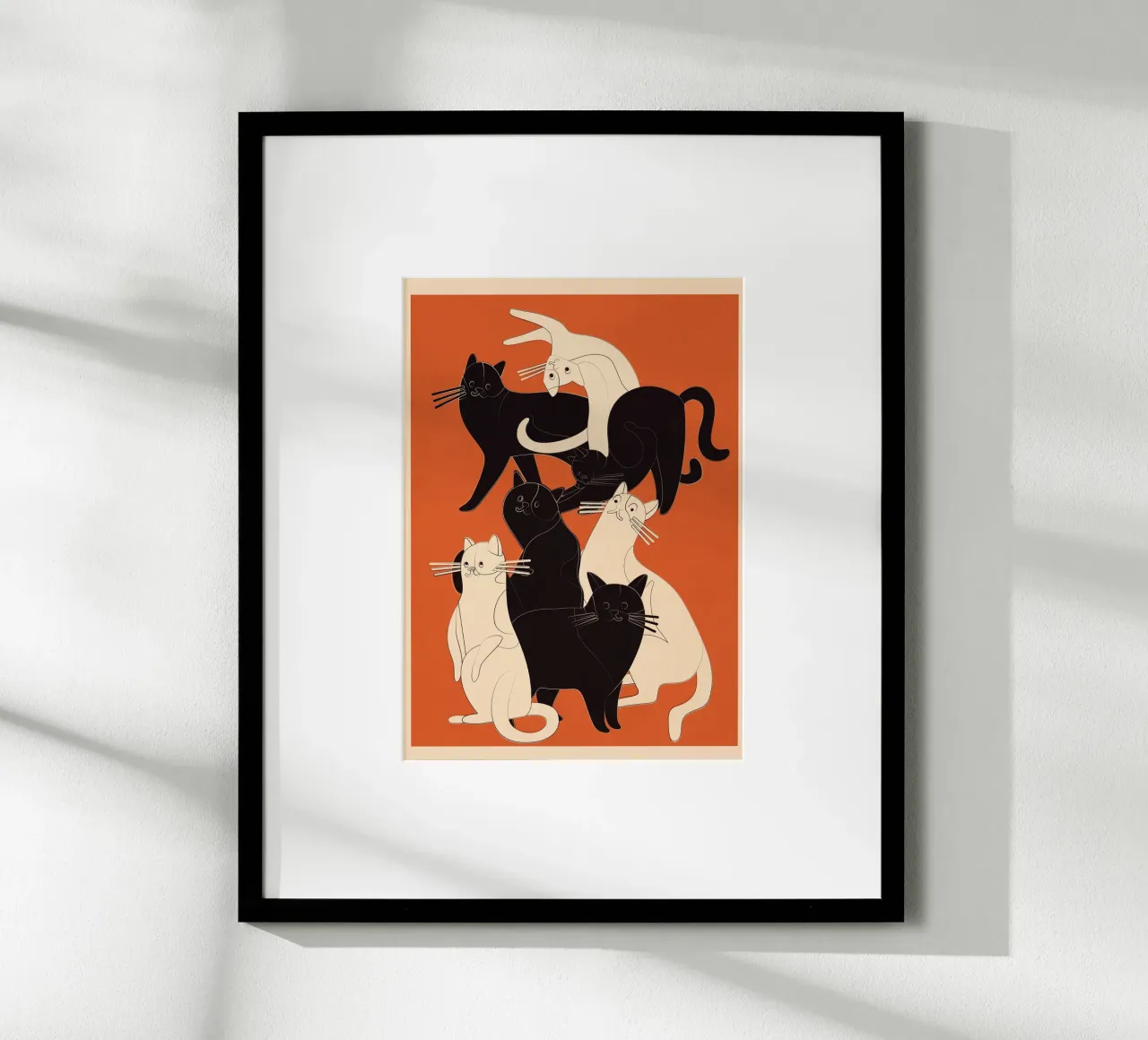 Minimal Abstract Cats 2 carta hahnemühle da cityart