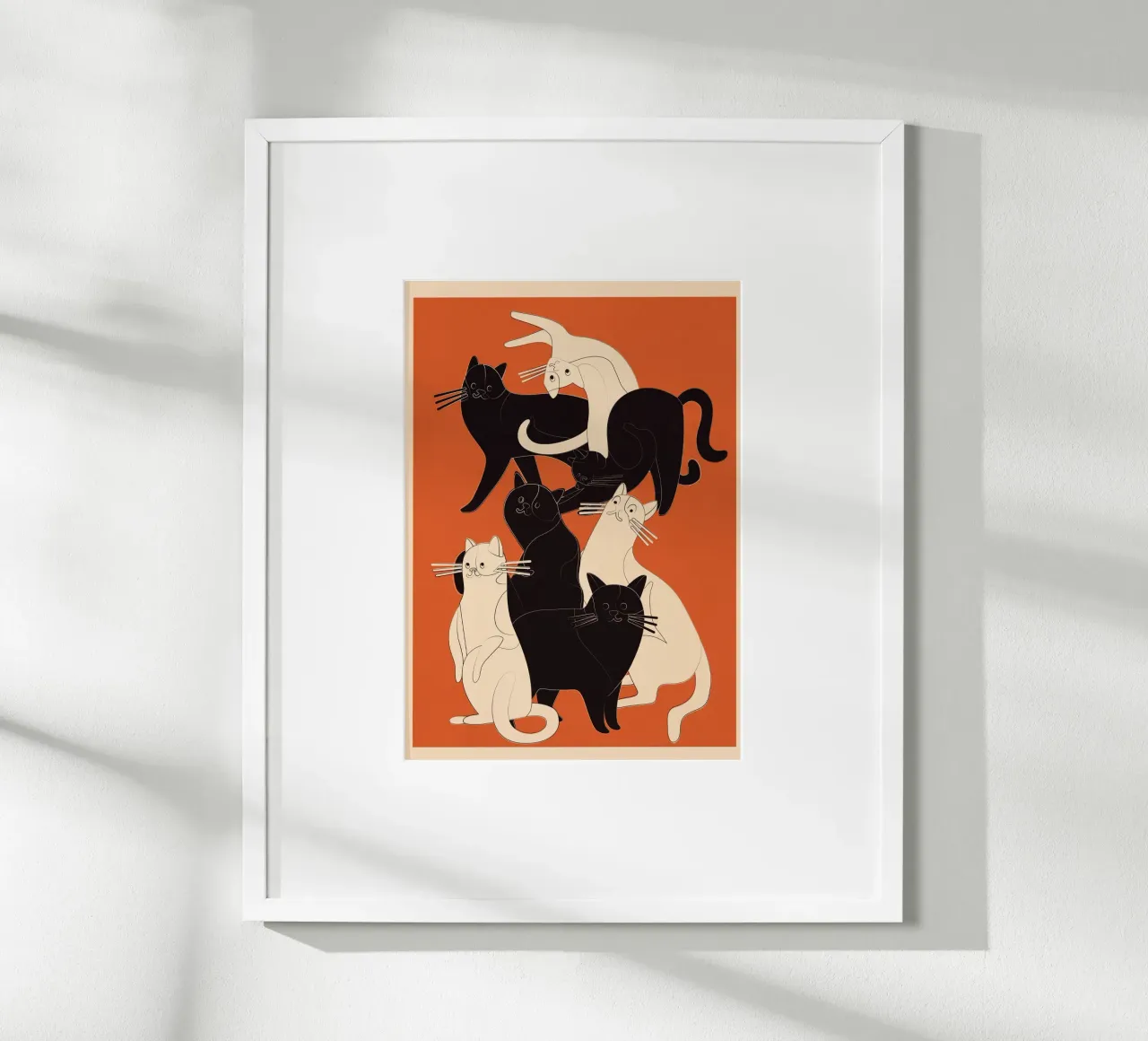 Minimal Abstract Cats 2 carta hahnemühle da cityart