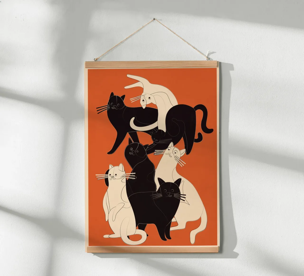 Minimal Abstract Cats 2 carta hahnemühle da cityart