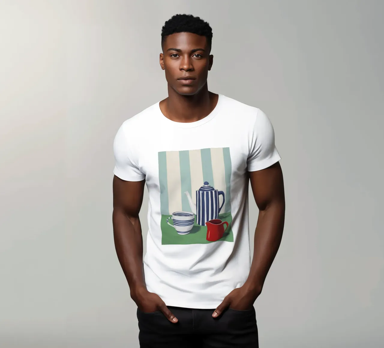 Teiera a righe Stillness t-shirt da Giant Foxs