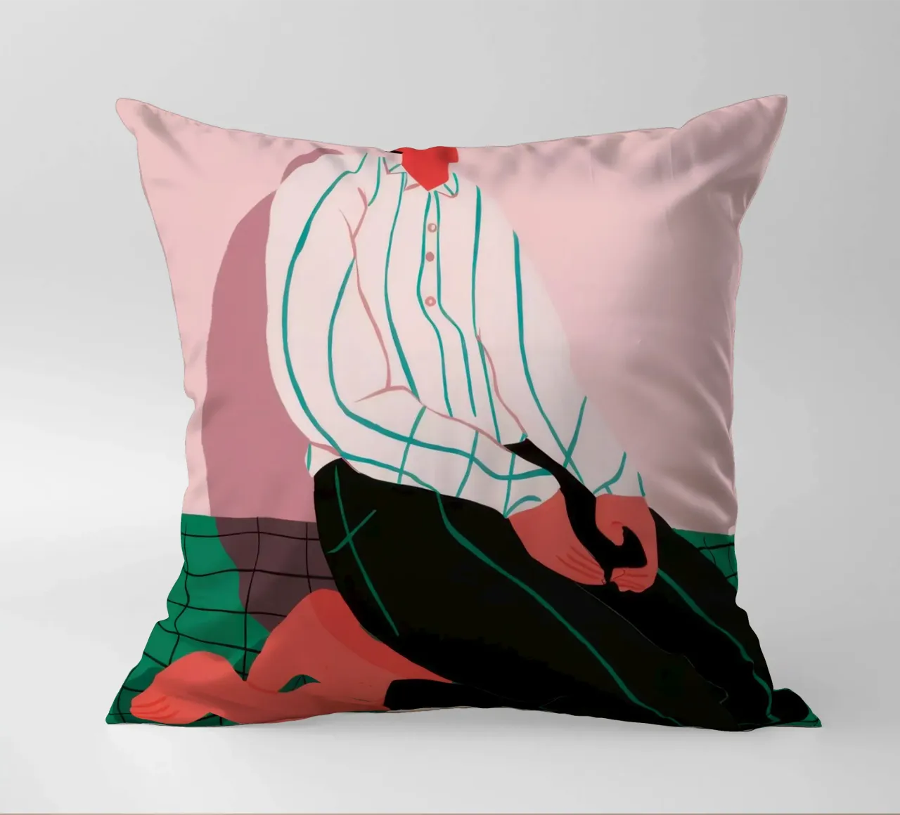 Solitude in Simplicity decorative cushion by Ink Pulse