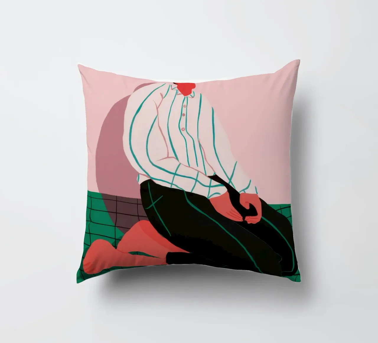 Solitude in Simplicity decorative cushion by Ink Pulse