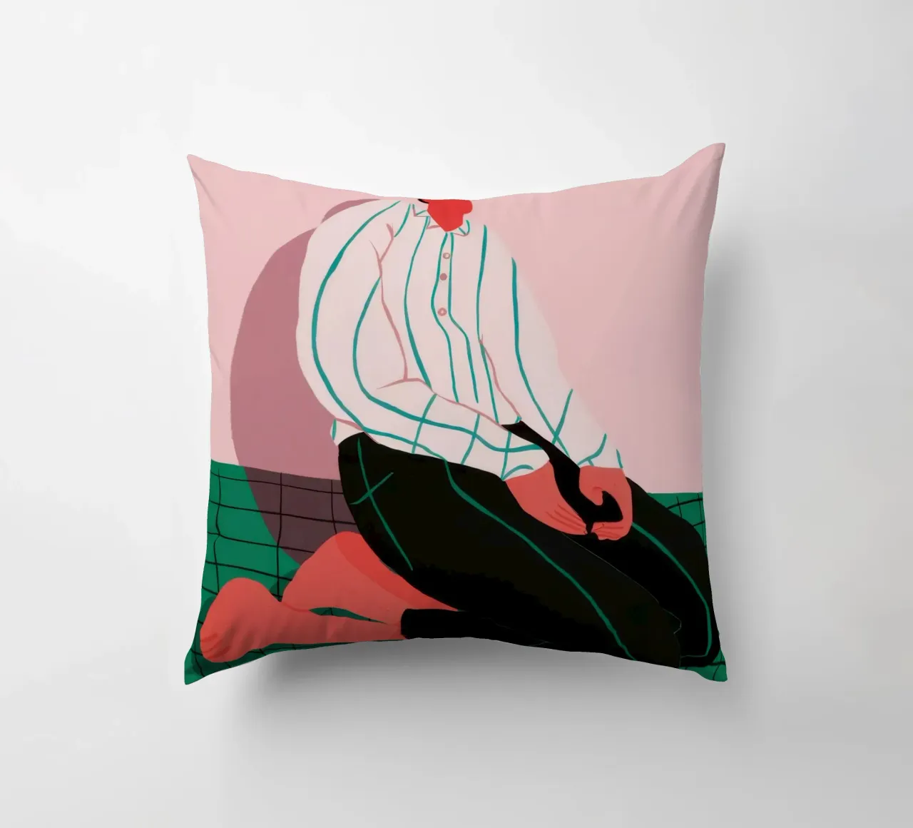 Solitude in Simplicity decorative cushion by Ink Pulse