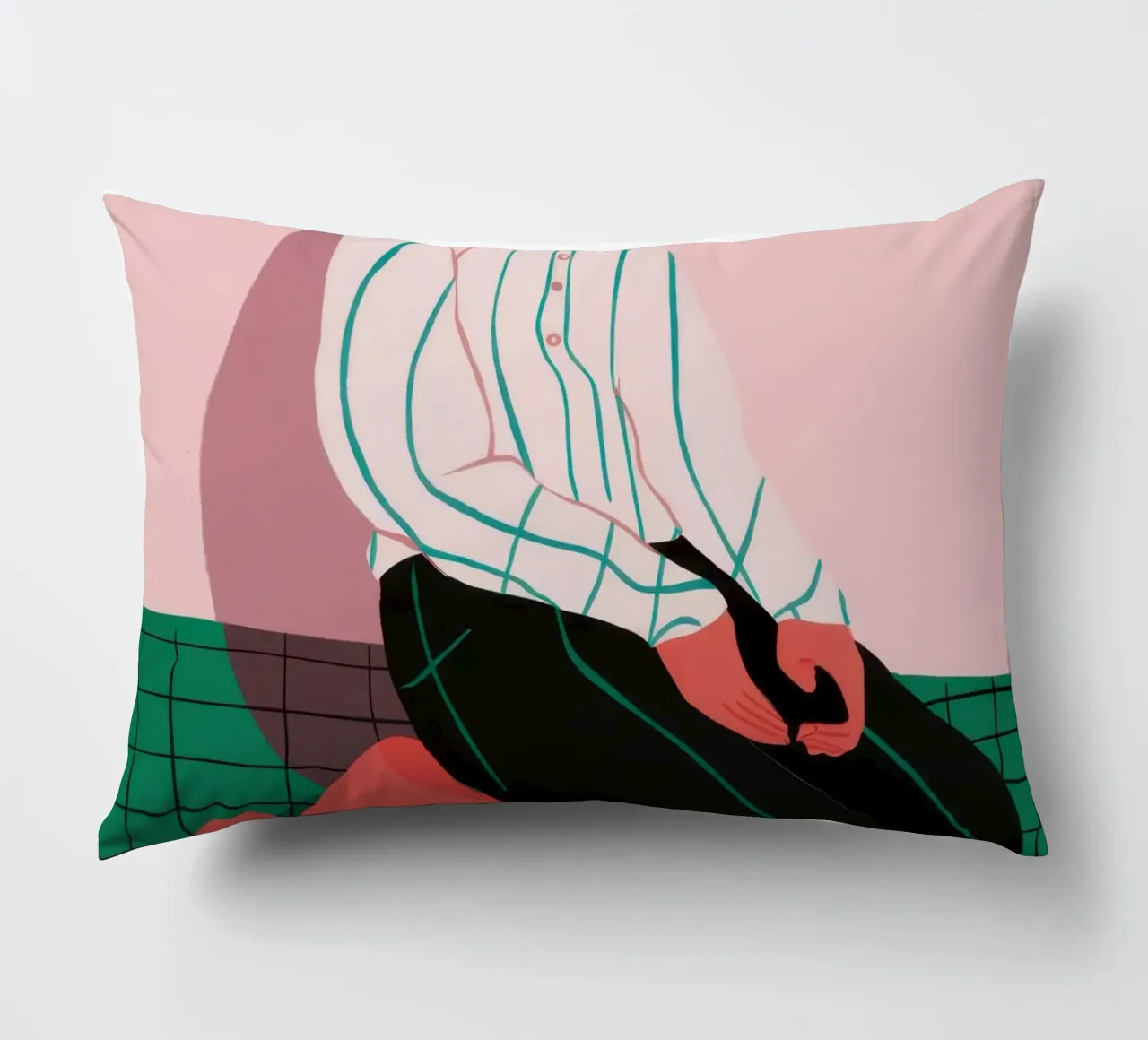 Solitude in Simplicity decorative cushion by Ink Pulse