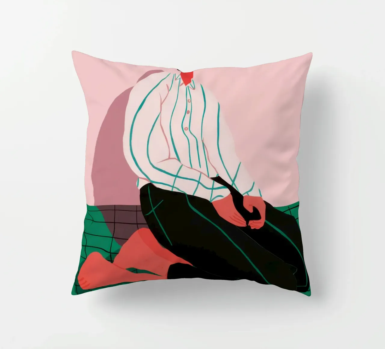 Solitude in Simplicity decorative cushion by Ink Pulse