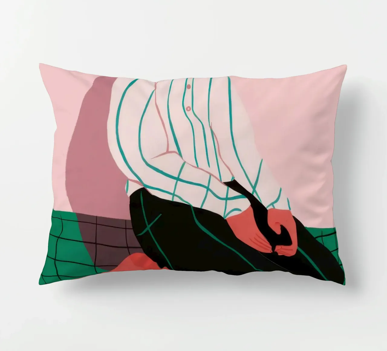 Solitude in Simplicity decorative cushion by Ink Pulse