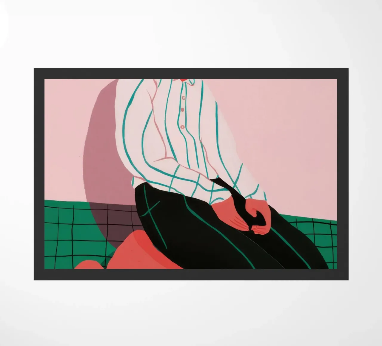 Solitude in Simplicity doormat by Ink Pulse