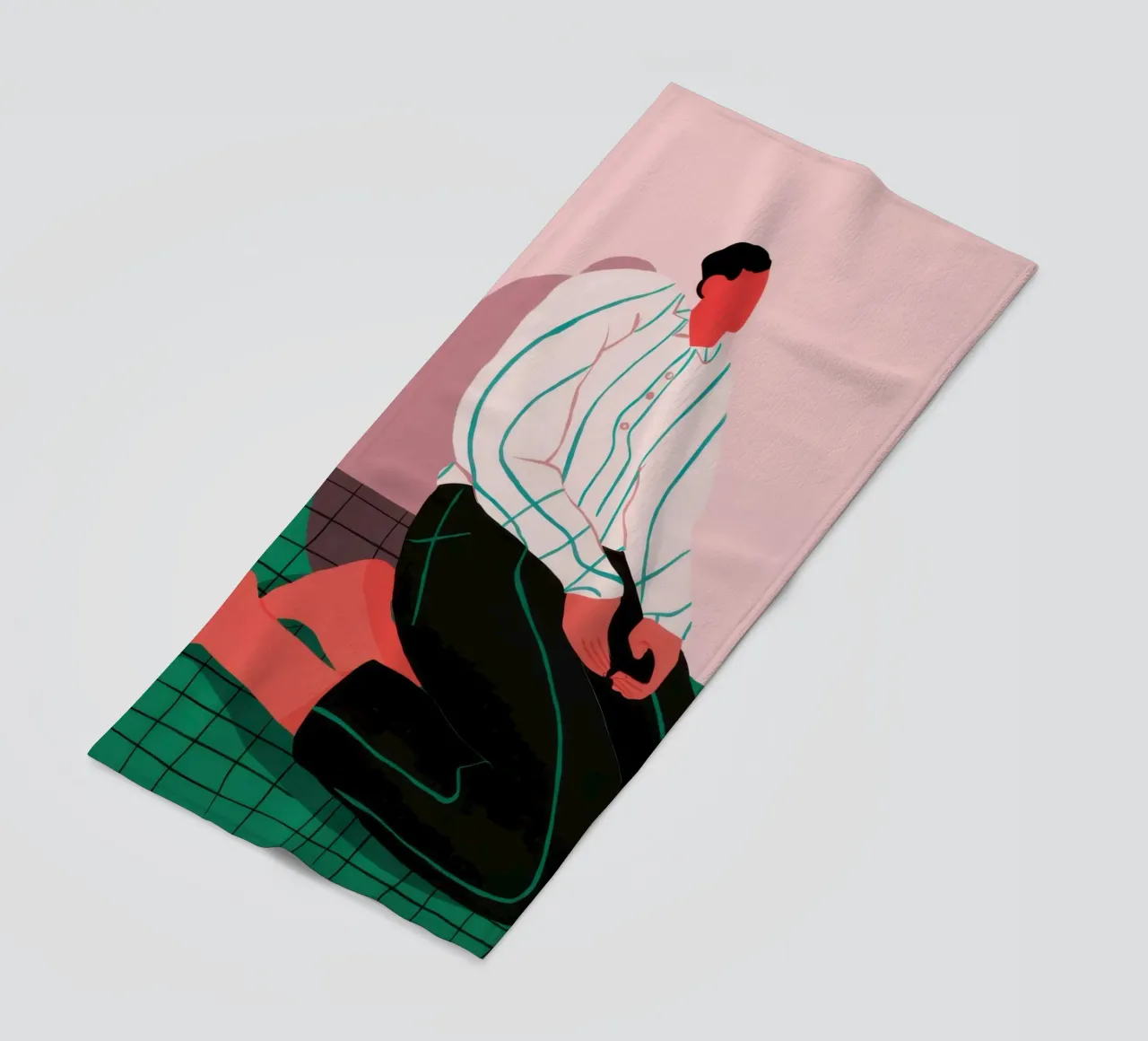 Solitude in Simplicity beach towel by Ink Pulse