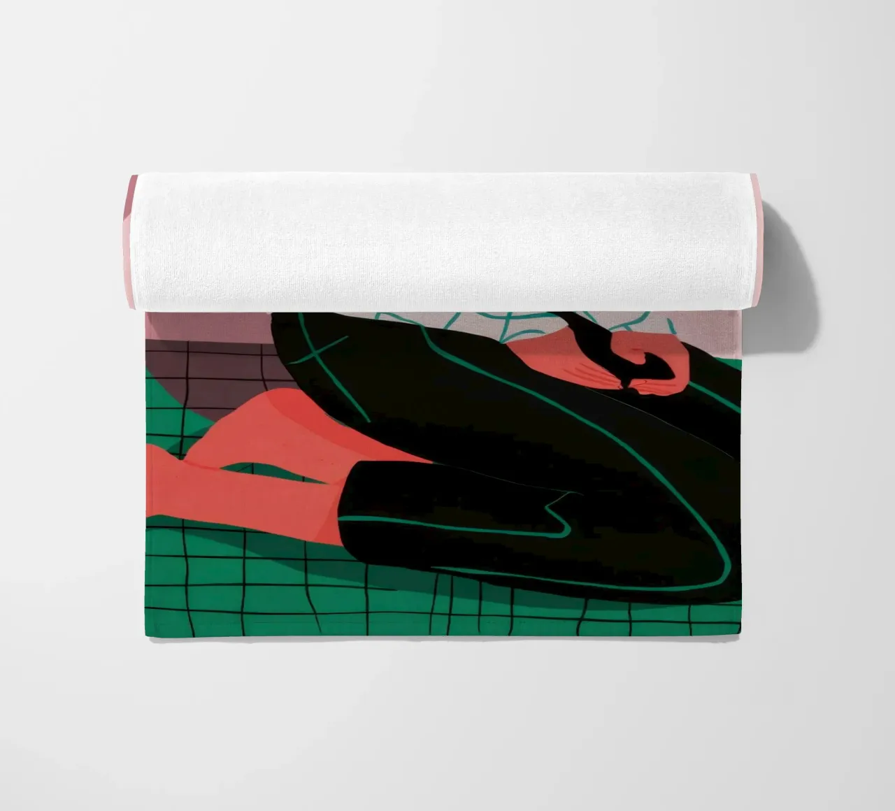 Solitude in Simplicity beach towel by Ink Pulse