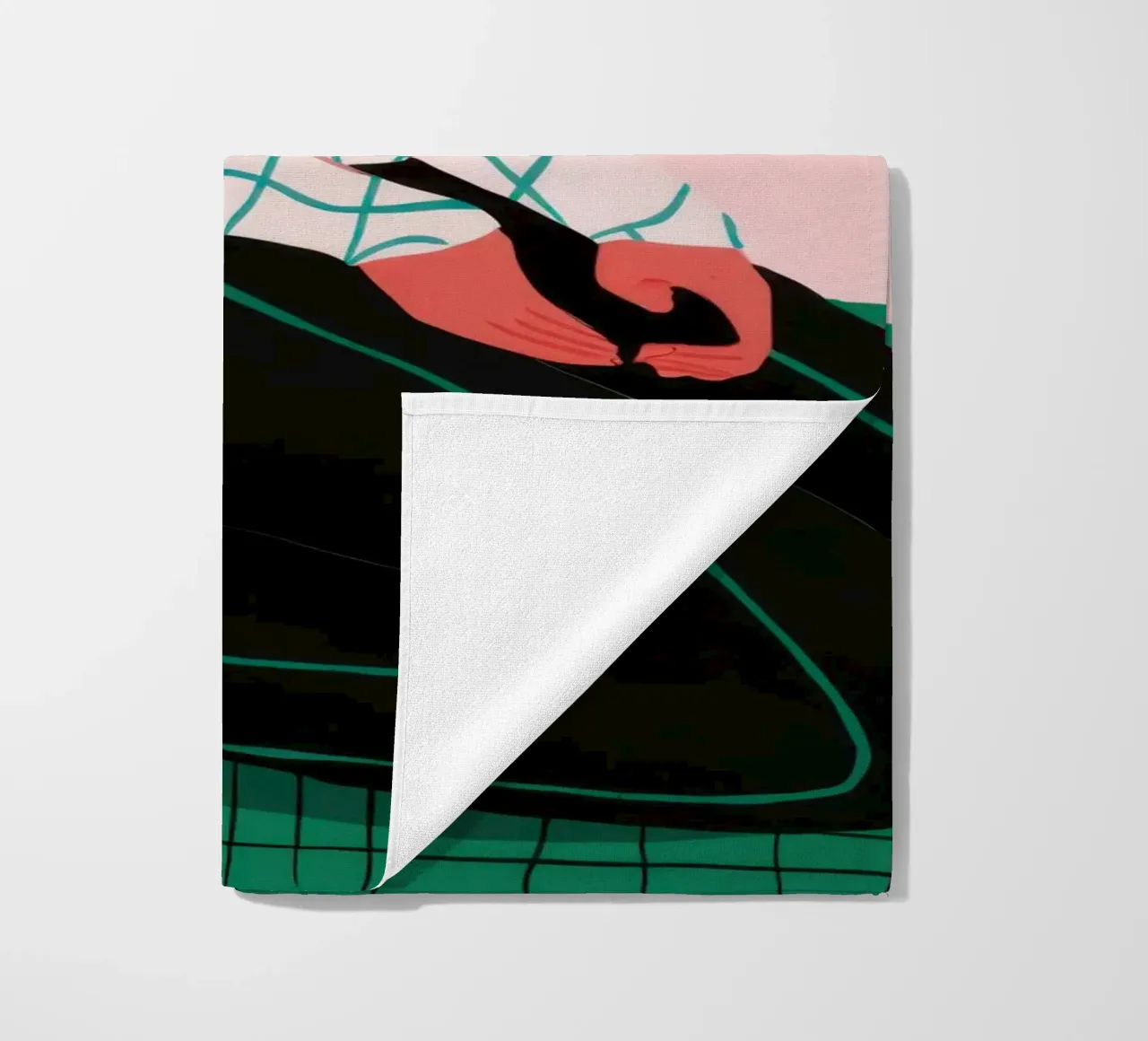Solitude in Simplicity beach towel by Ink Pulse