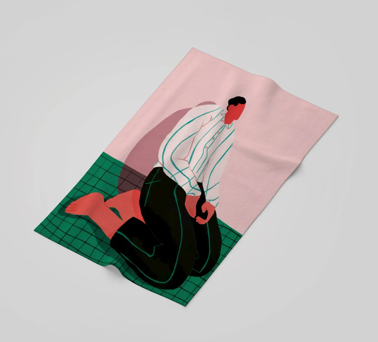 Solitude in Simplicity beach towel by Ink Pulse