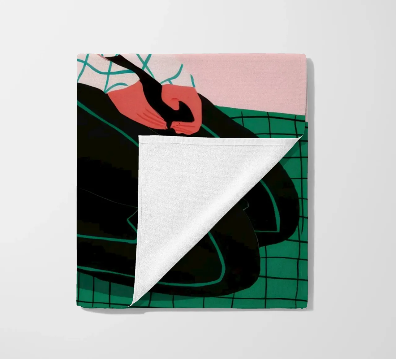 Solitude in Simplicity beach towel by Ink Pulse