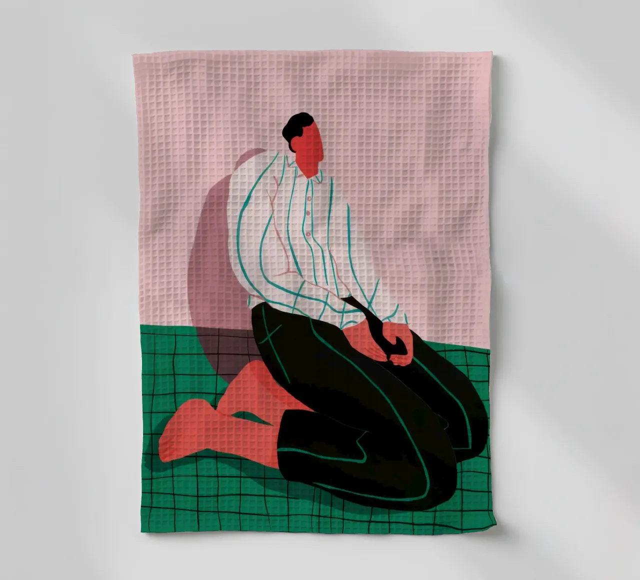 La solitudine nella semplicità canovaccio da cucina da Ink Pulse