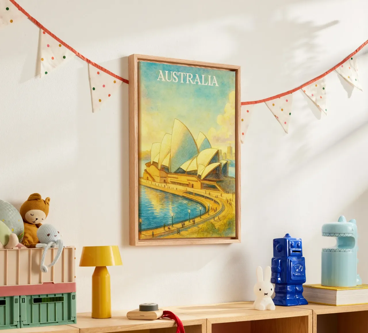 Australia Dipingere l'immaginazione tela con Cornice a cassetta da Diamond