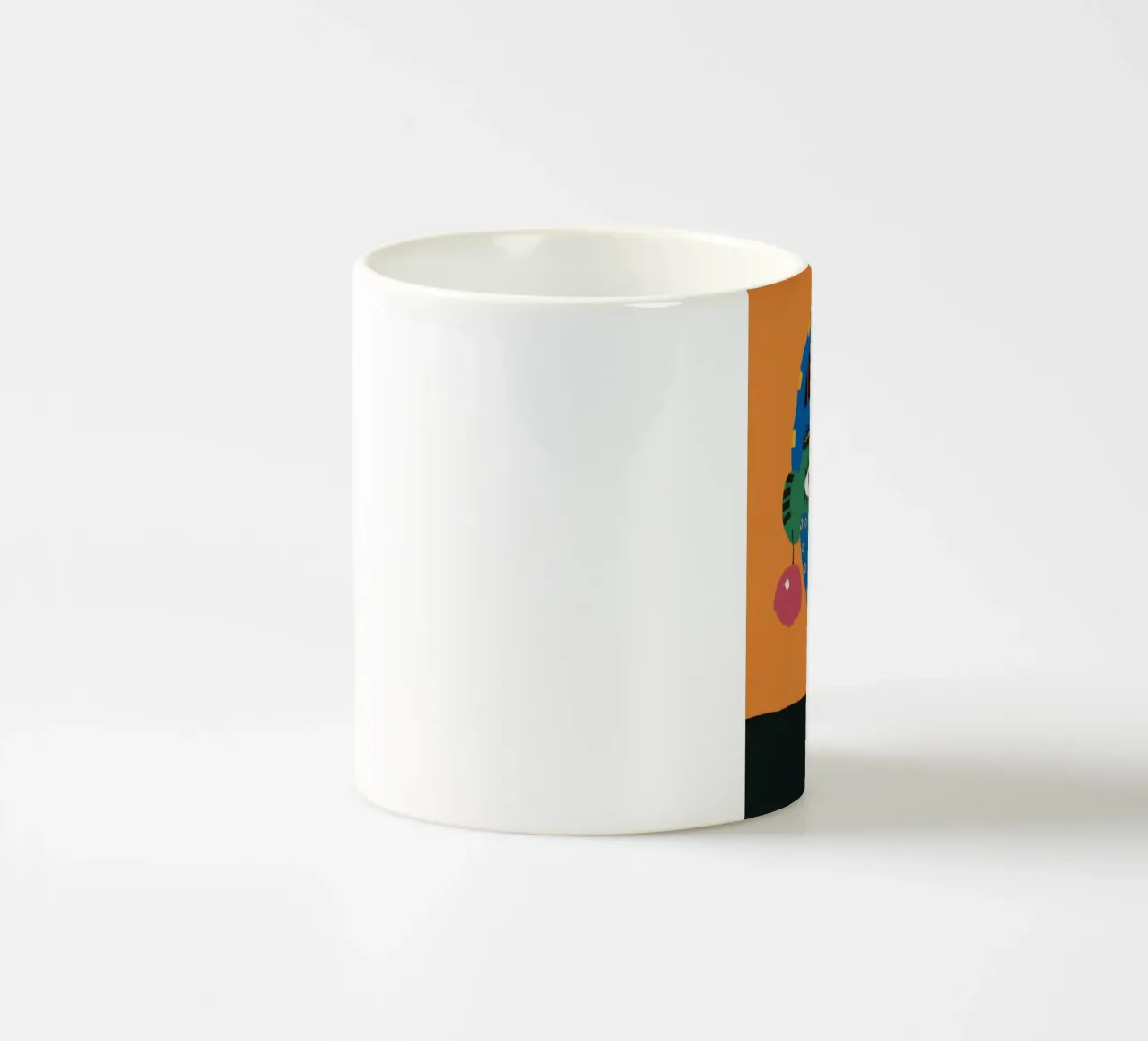 Astratto con ciliegie tazza in ceramica da Mythy Brush