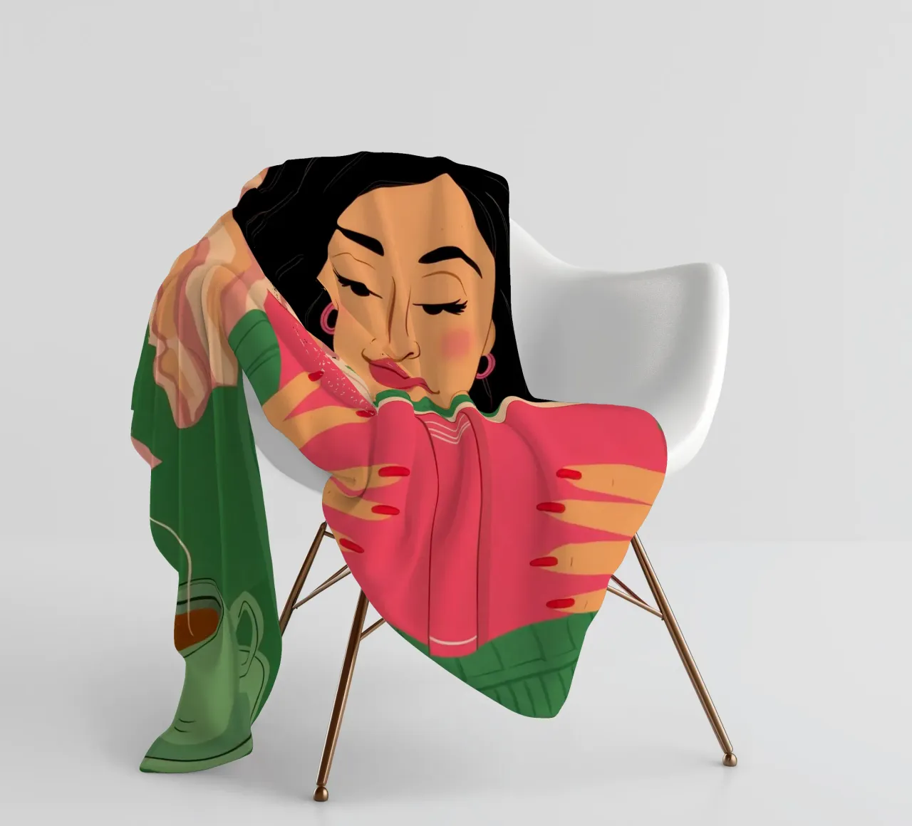 Prosa verdeggiante del sonno coperta in pile da Dream Gesso