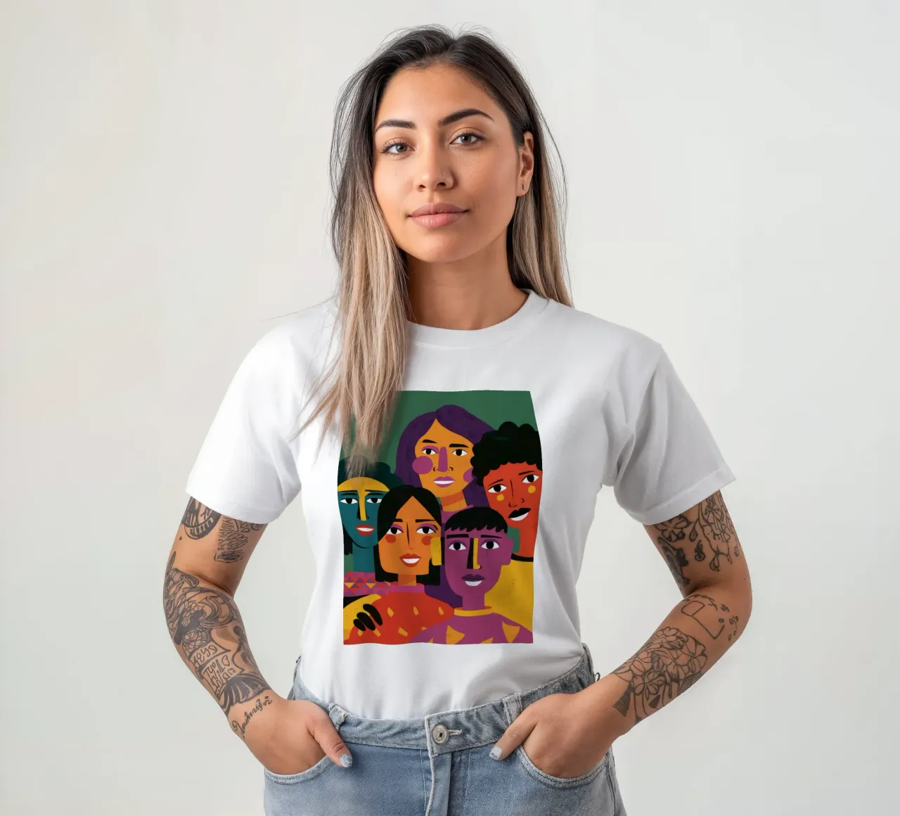 Un coro di sorrisi t-shirt da Mythy Brush
