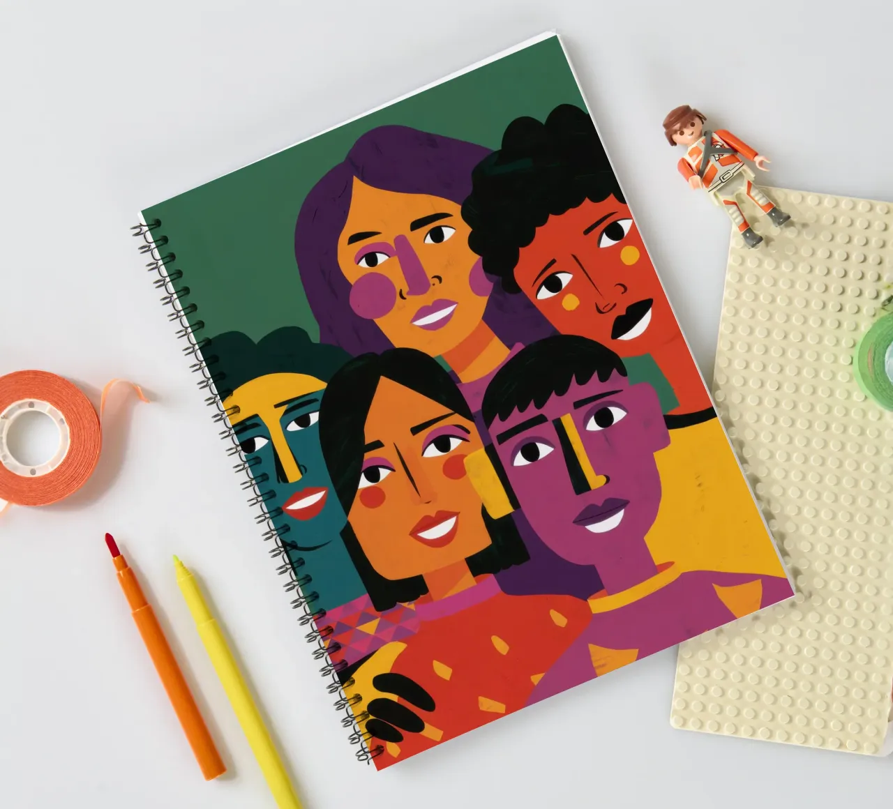 A Chorus of Smiles spiral notebook by Mythy Brush