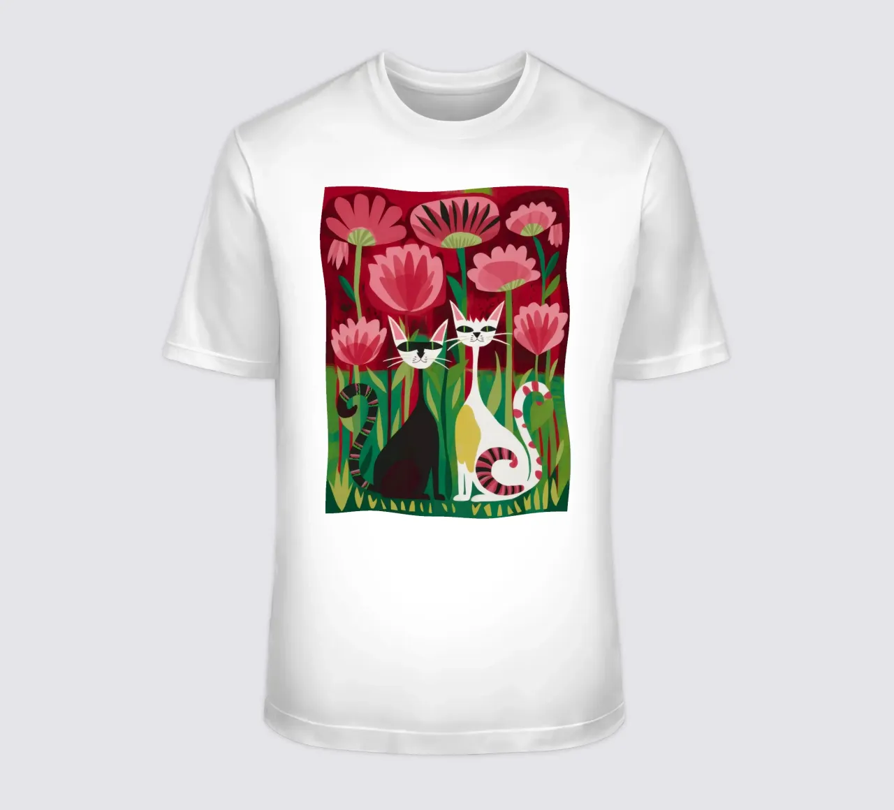 Tulipano Custodi Felini t-shirt da Prism Ritual